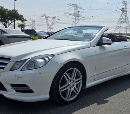 White Mercedes Benz E350 2013