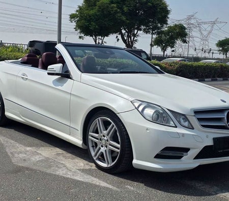 White Mercedes Benz E350 2013