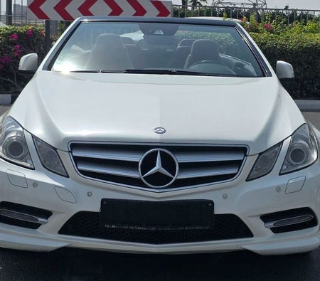 White Mercedes Benz E350 2013
