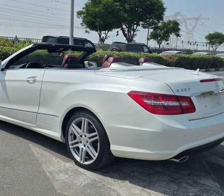 White Mercedes Benz E350 2013