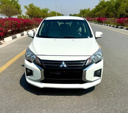 White Mitsubishi Attrage 2023