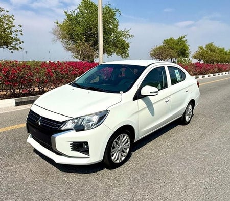 White Mitsubishi Attrage 2023