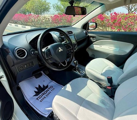 White Mitsubishi Attrage 2023