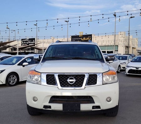 White Nissan Armada 2015
