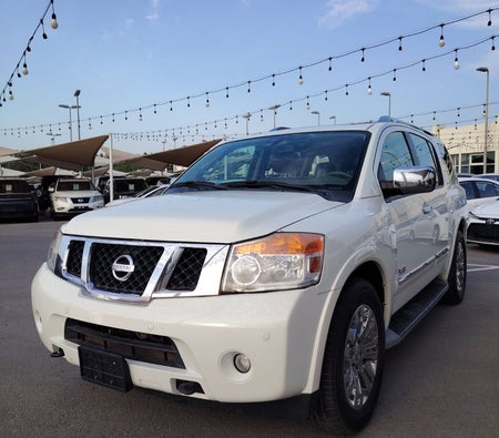 White Nissan Armada 2015
