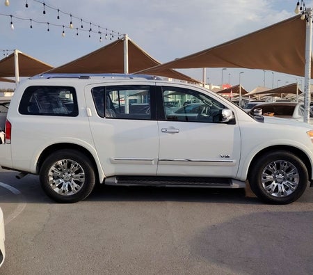 White Nissan Armada 2015