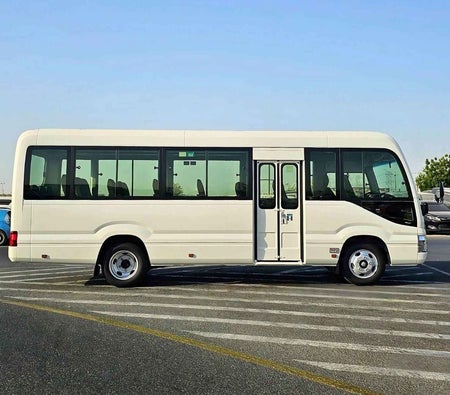Blanc Toyota Coaster 2025