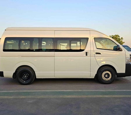 White Toyota Hiace 2025