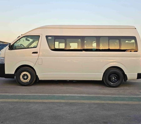 White Toyota Hiace 2025