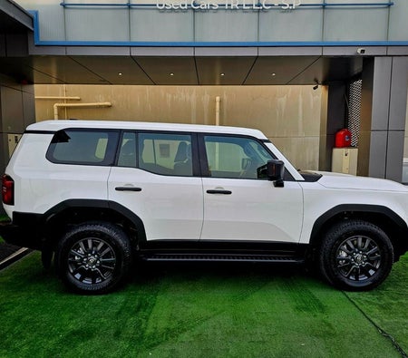 White Toyota Prado 2024